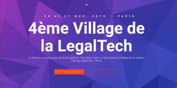 Affiche de a 4e édition du Village de la LegalTech