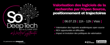Image de présentation du webinaire de so Deep Tech pour la valorisation des logiciels open source issus de la recherche